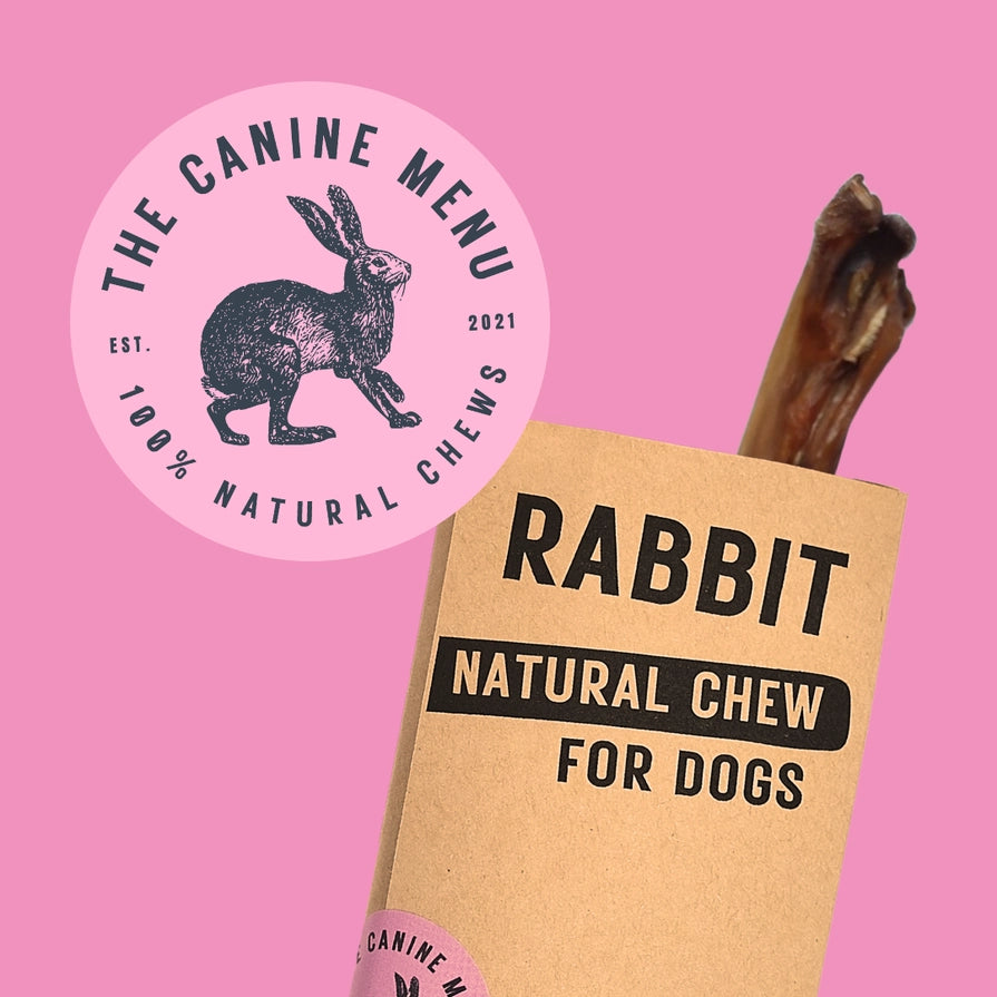 The Canine Menu Natural Dog Chew Rabbit