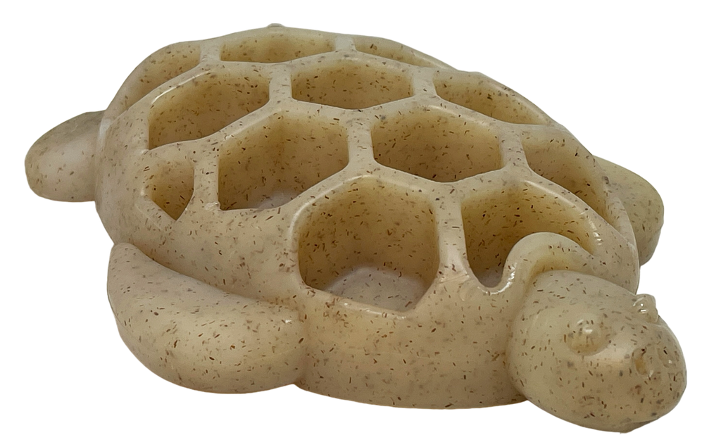 Turtle Durable Nylon Chew and Enrichment Toy: Turtle Nylon Toy - Brown
