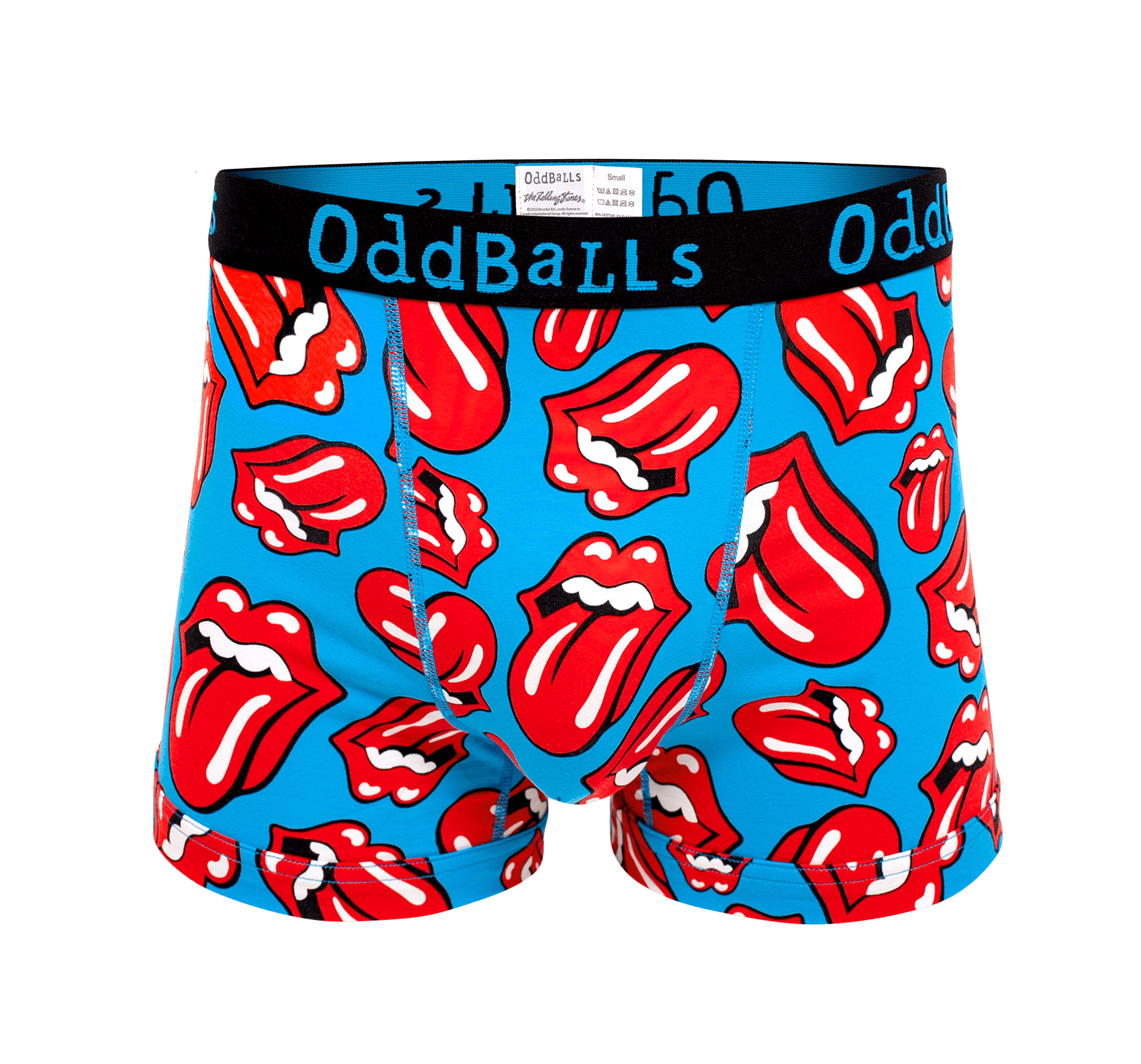 The Rolling Stones - Red - Mens Cotton Boxer Shorts: Small