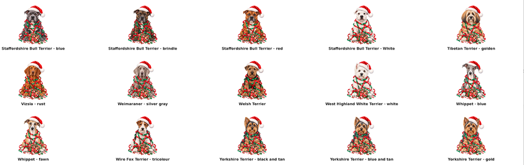 Mischievous Tangled Christmas Dogs Sack: Labrador Retriever - black / Small Sack