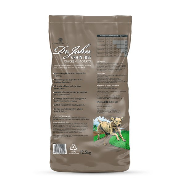 Dr John Grain Free Chicken & Potato with Vegatables & Gravy 12.5kg