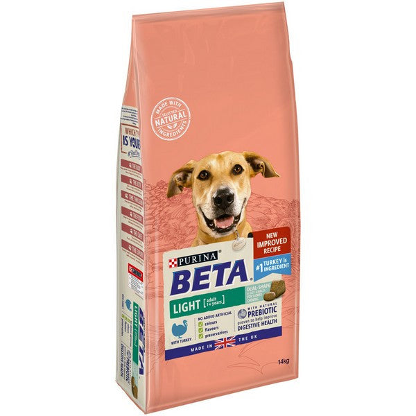 Beta Adult Light Dry Dog Food with Turkey 14kg