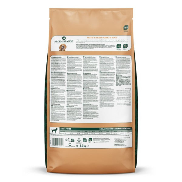 Arden Grange Adult Pork & Rice 12kg