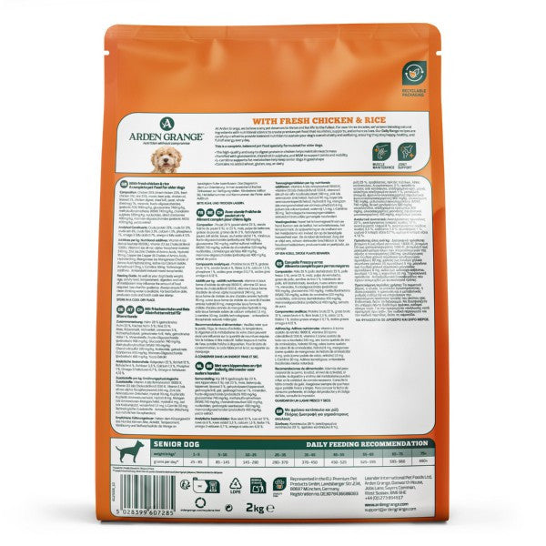 Arden Grange Chicken & Rice Senior 2kg