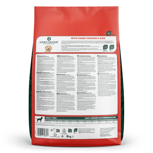 Arden Grange Adult Chicken & Rice 6kg