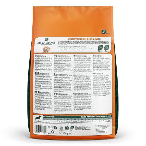 Arden Grange Chicken & Rice Senior 6kg