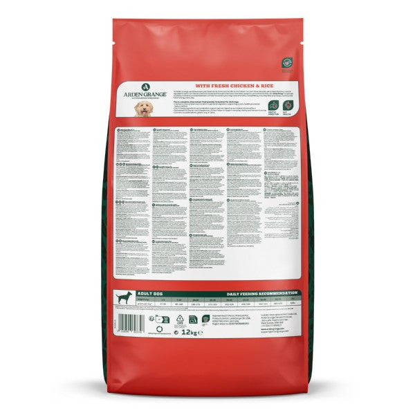 Arden Grange Adult Chicken & Rice 12kg