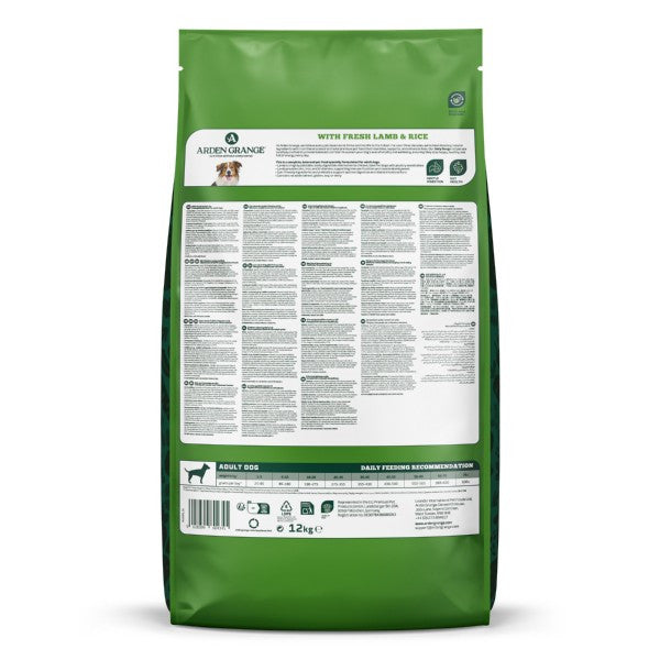 Arden Grange Adult Lamb and Rice 12kg
