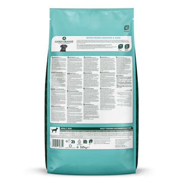 Arden Grange Adult Light Dog Chicken & Rice 12kg