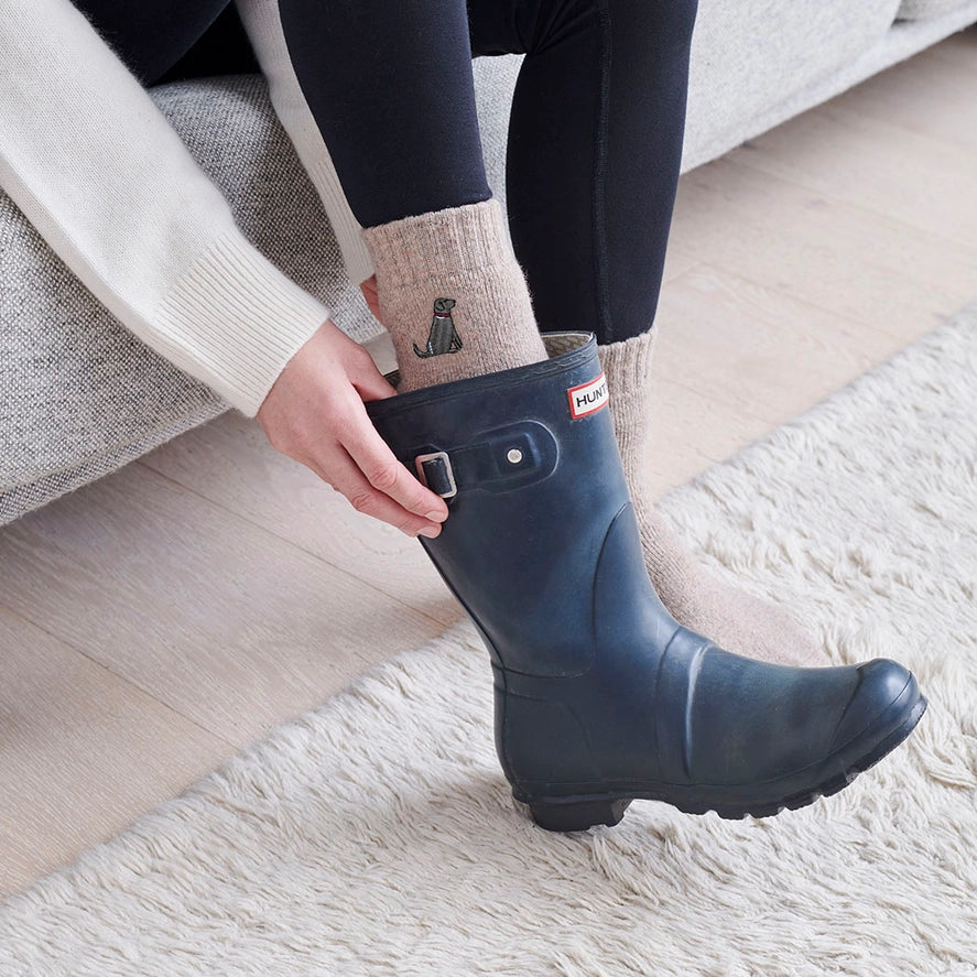 Dog Walking Socks - Chocolate Labrador