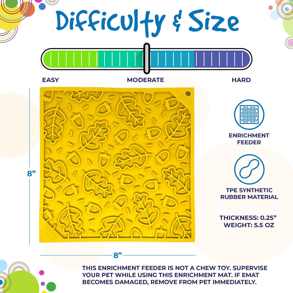 Autumn Design eMat Enrichment Lick Mat: Autumn emat lick mat