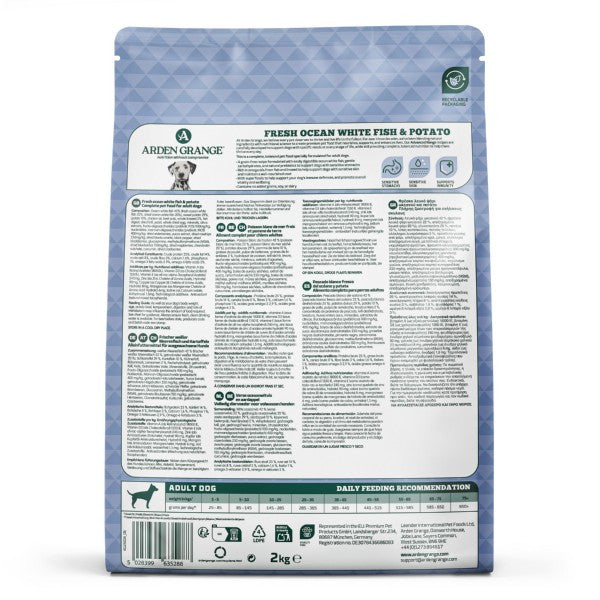 Arden Grange Sensitive Adult White Fish & Potato 2kg