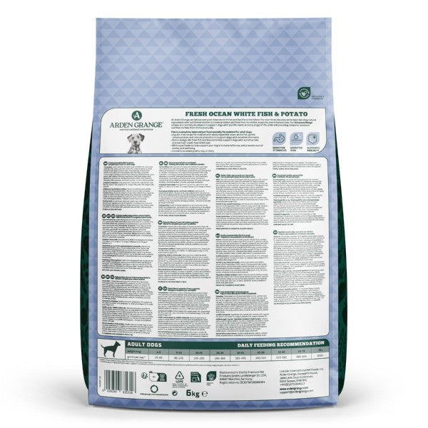 Arden Grange Sensitive Adult White Fish & Potato 6kg