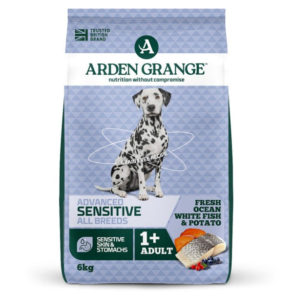 Arden Grange Sensitive Adult White Fish & Potato 6kg