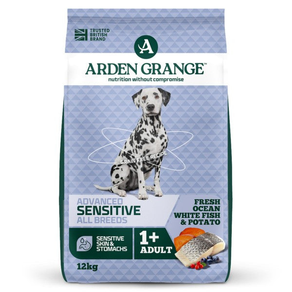 Arden Grange Sensitive Adult White Fish & Potato 12kg