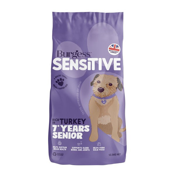 Burgess Sensitive Senior Turkey 12.5KG