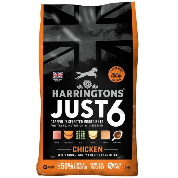 Harringtons Dog Just 6 Dry Chicken 6kg