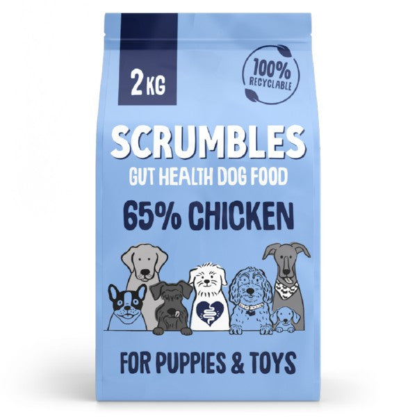 Scrumbles Dry Dog Food Puppy Chicken 2kg