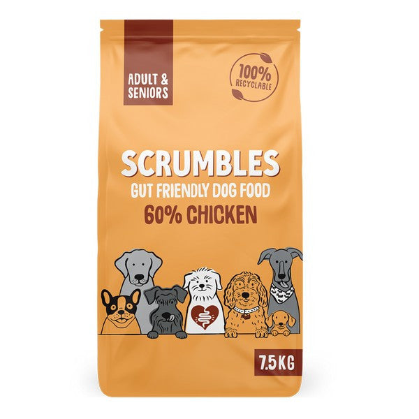 Scrumbles Dry Dog Food Adult Chicken 7.5kg
