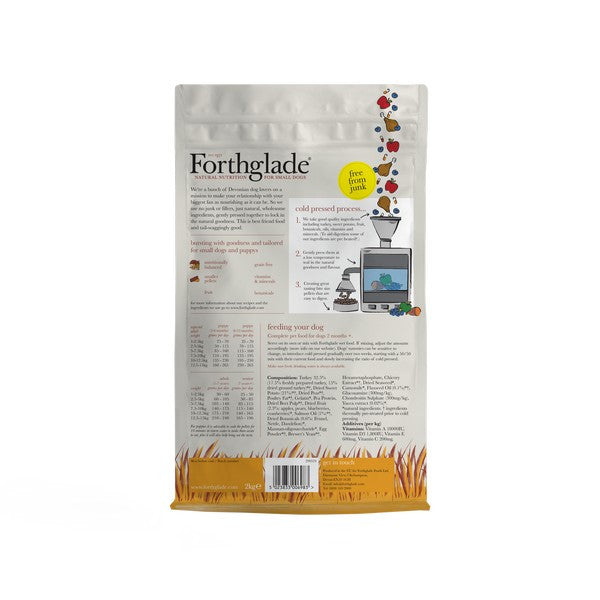 Forthglade Natural Dry Cold Pressed Turkey Grain Free 2kg