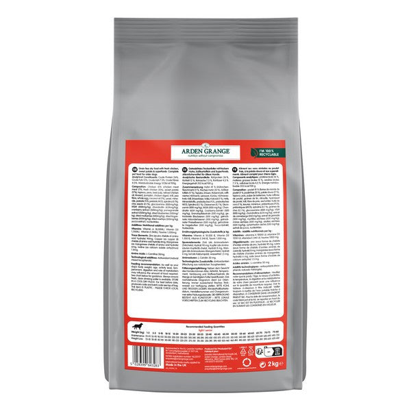 Arden Grange Grain free Light/Senior Chicken & Superfoods 2kg