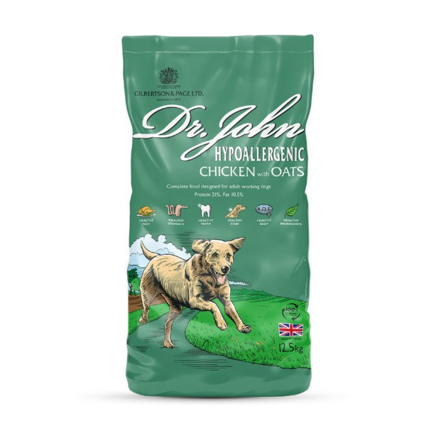 Dr John Hypoallergenic Chicken with Oats Adult Dog Food 12.5kg