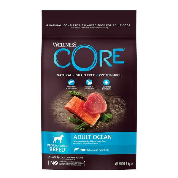Wellness CORE Dog Dry Adult Ocean - Salmon with Tuna Recipe 10kg