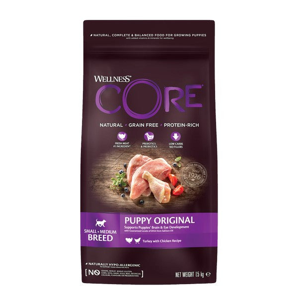 Wellness CORE Dog Dry Puppy Original - Turkey with Chicken Recipe 1.5kg