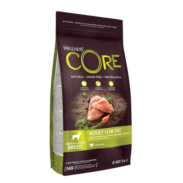 Wellness CORE Dog Dry Low Fat - Turkey Recipe 1.8kg