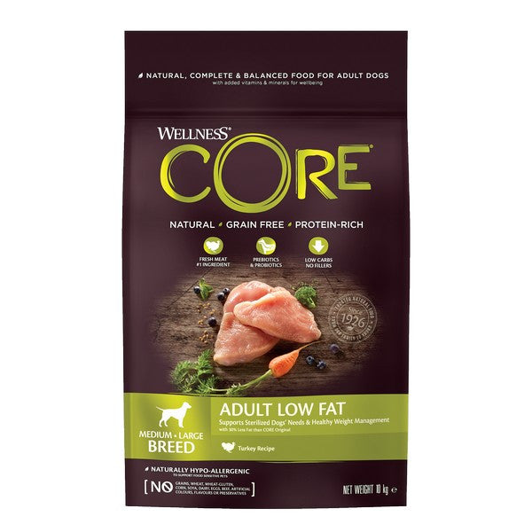 Wellness CORE Dog Dry Low Fat - Turkey Recipe 10kg
