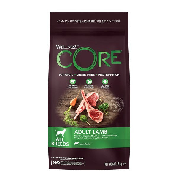 Wellness CORE Dog Dry Adult Lamb - Lamb Recipe 1.8kg