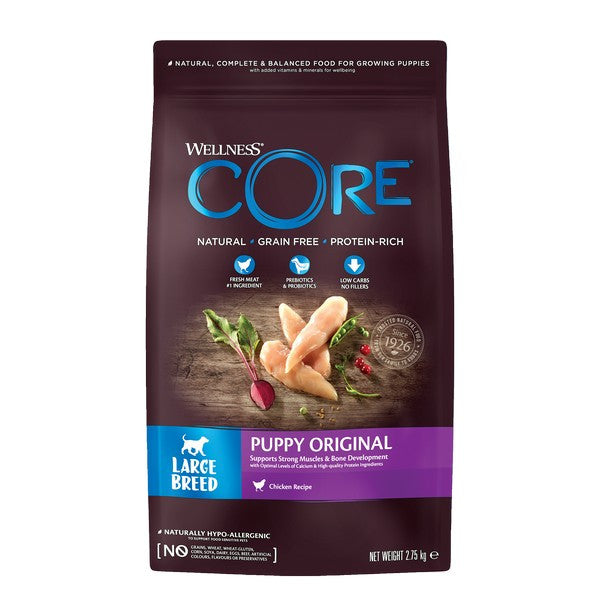 Wellness CORE Dog Dry Large Breed Puppy Original - Chicken Recipe 2.75kg