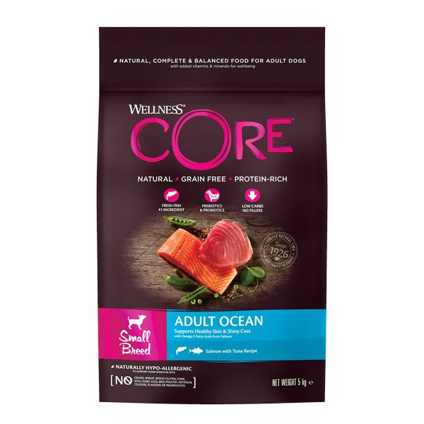 Wellness CORE Dog Dry Small Breed Adult Ocean - Salmon with Tuna Recipe 5kg