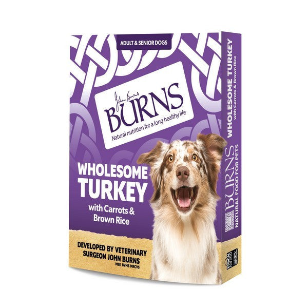 Burns Wet Food Wholesome Turkey with Carrots & Brown Rice 395g
