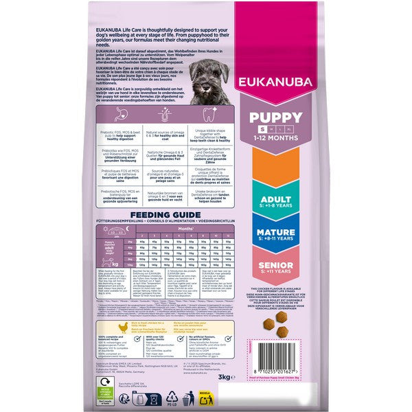 Eukanuba Puppy Small Breed Chicken 3kg