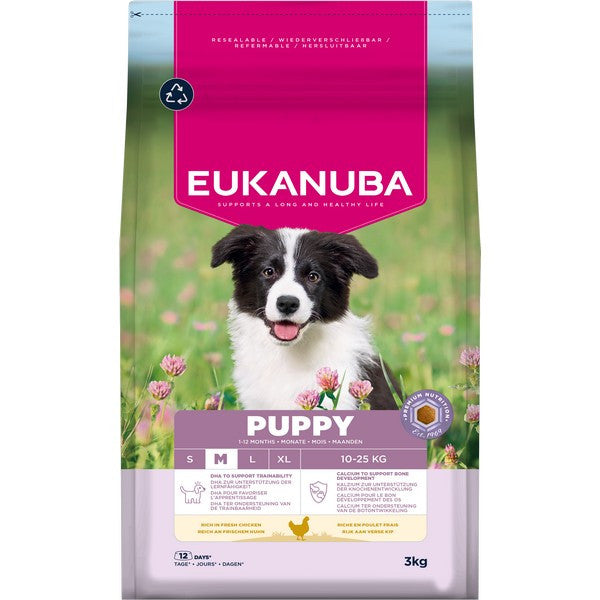 Eukanuba Puppy Medium Breed Chicken 3kg