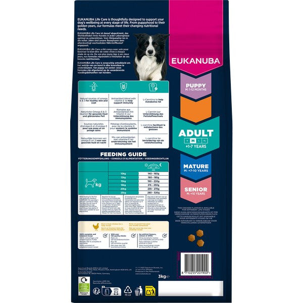 Eukanuba Adult Medium Breed Chicken 3kg