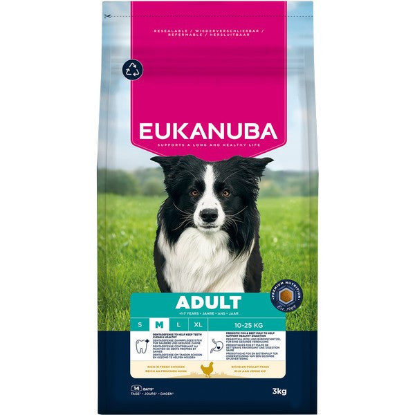 Eukanuba Adult Medium Breed Chicken 3kg