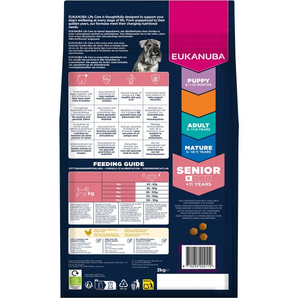 Eukanuba Senior Small Breed Chicken 3kg
