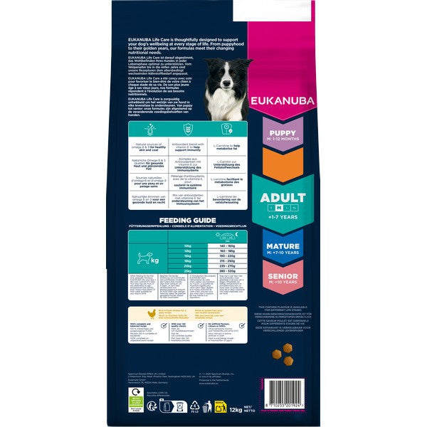 Eukanuba Adult Medium Breed Chicken 12kg