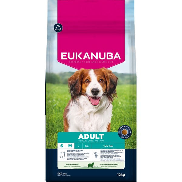 Eukanuba Dog Adult Small/Medium Breed Lamb & Rice 12kg