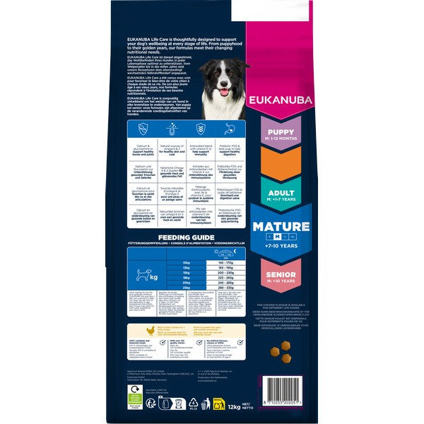 Eukanuba Mature Medium Breed Chicken 12kg