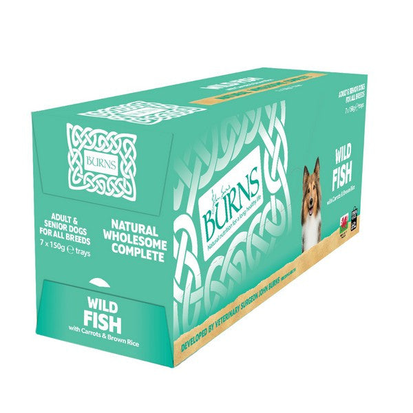 Burns Wet Food Wild Fish with Carrots & Brown Rice 150g