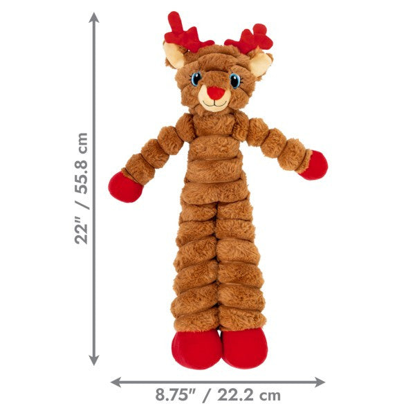 KONG Holiday 2026 Shakers Crumples Reindeer Red XL