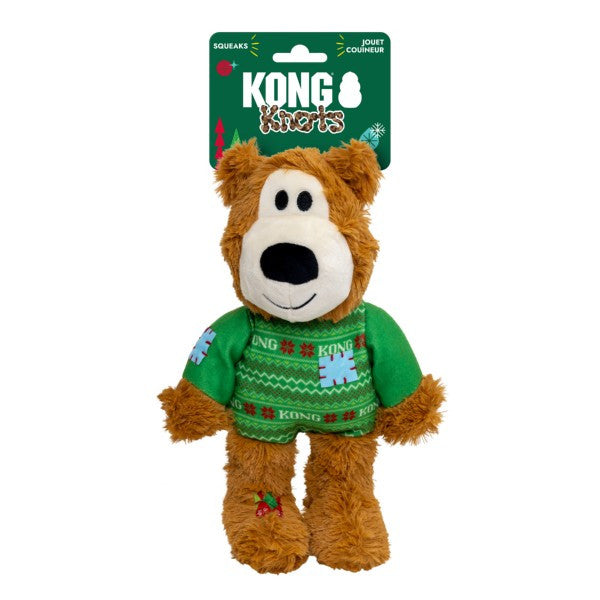KONG Holiday 2026 Wild Knots Sweater Bear Green Medium Large