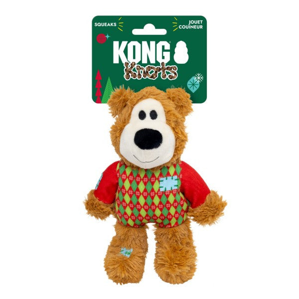 KONG Holiday 2026 Wild Knots Sweater Bear Red Small Medium