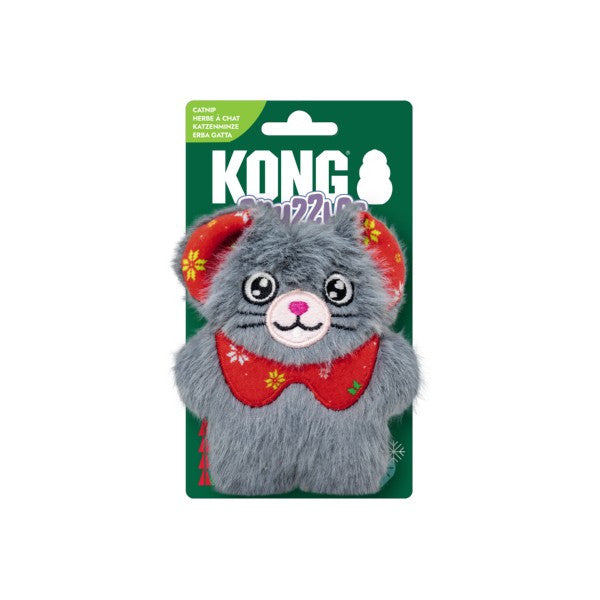 KONG Holiday 2026 Cat Snuzzles Mouse Grey