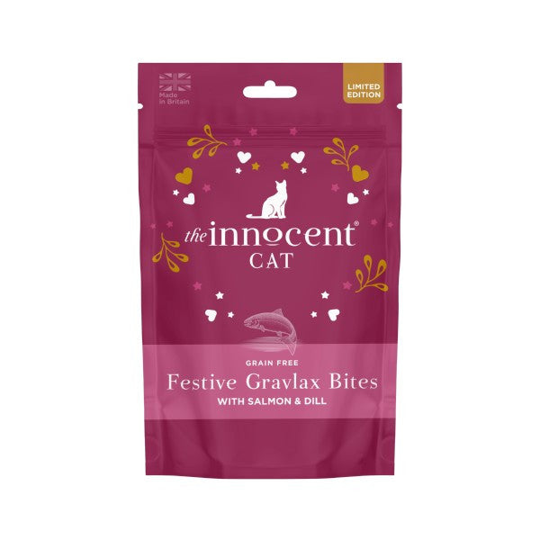 The Innocent Cat Festive Gravlax Bites with Salmon and Dill 70g