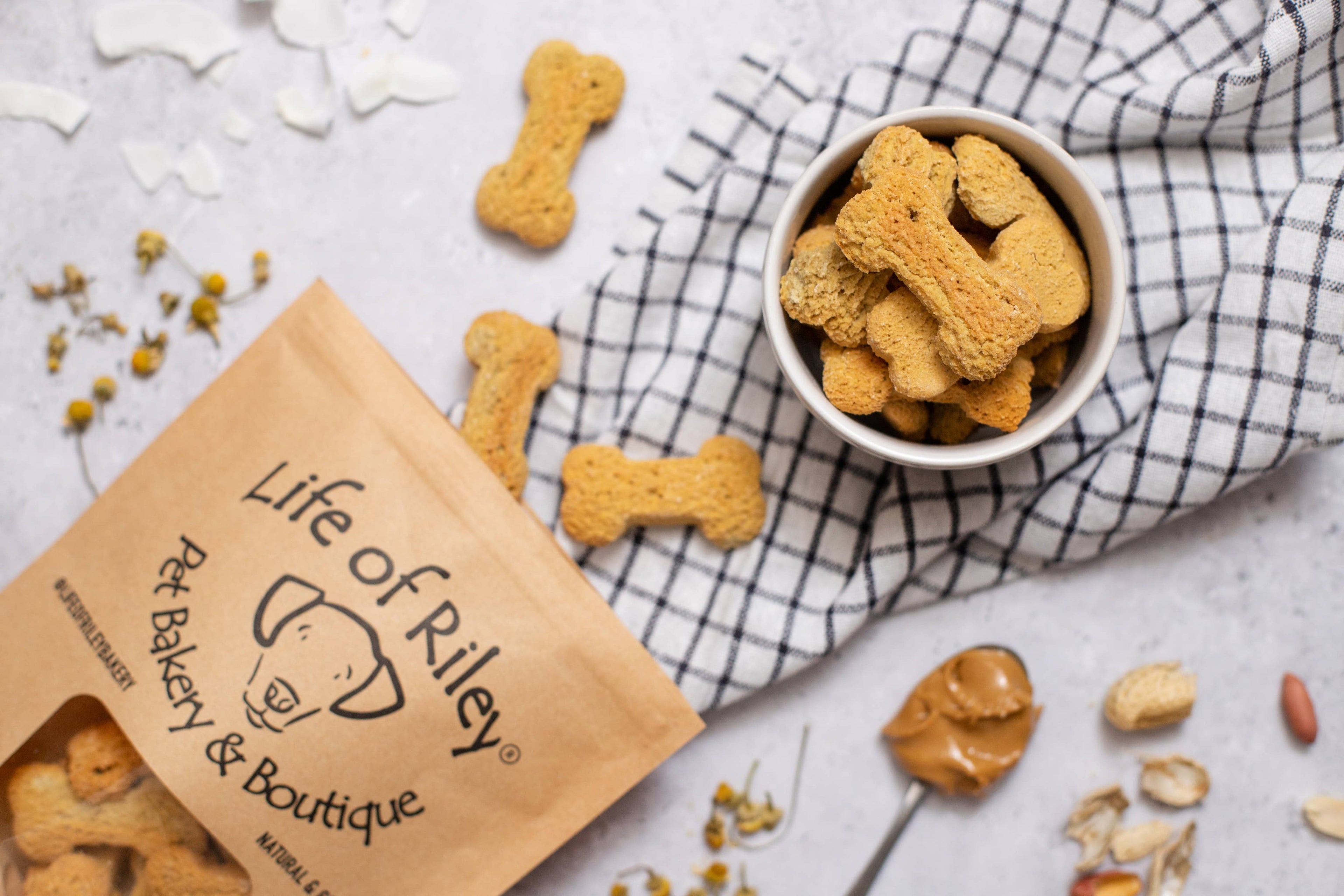Herbal Dog Bedtime Biscuit Treats - Grain Free: Pouch (Single) - Home Compostable