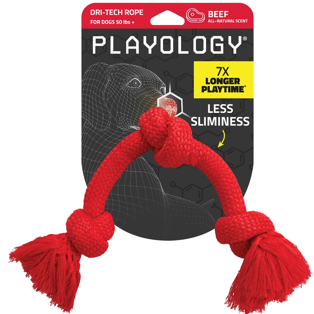 Playology Dri-tech rope - beef large
